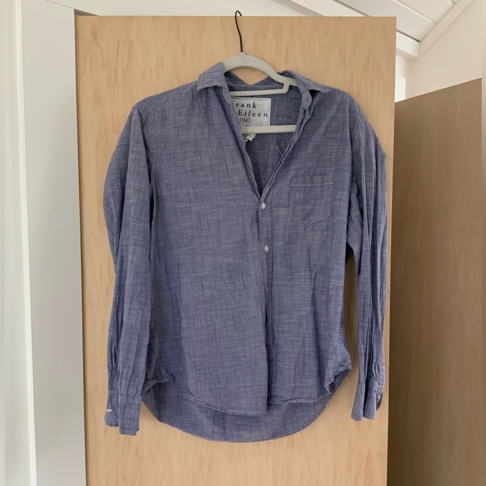 Frank & Eileen purple heather button down size xs